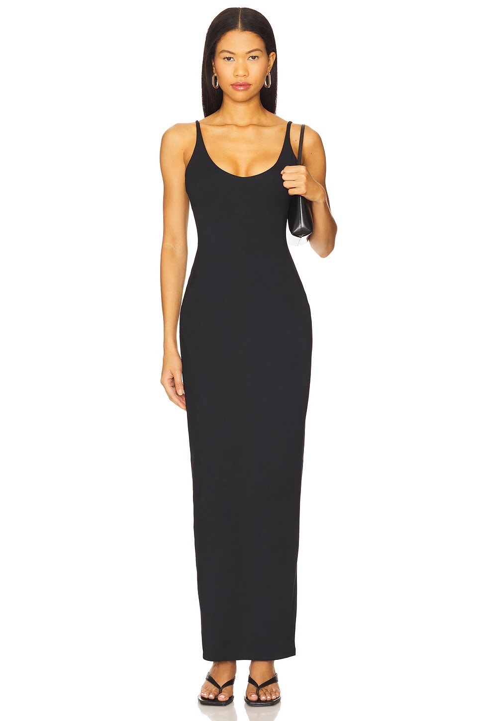 Skims Smooth Lounge Skimpy Scoop Neck Dress Nwt